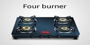 Four burner gas stove