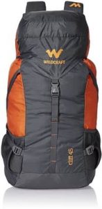 Wildcraft Grey and orange Rucksack