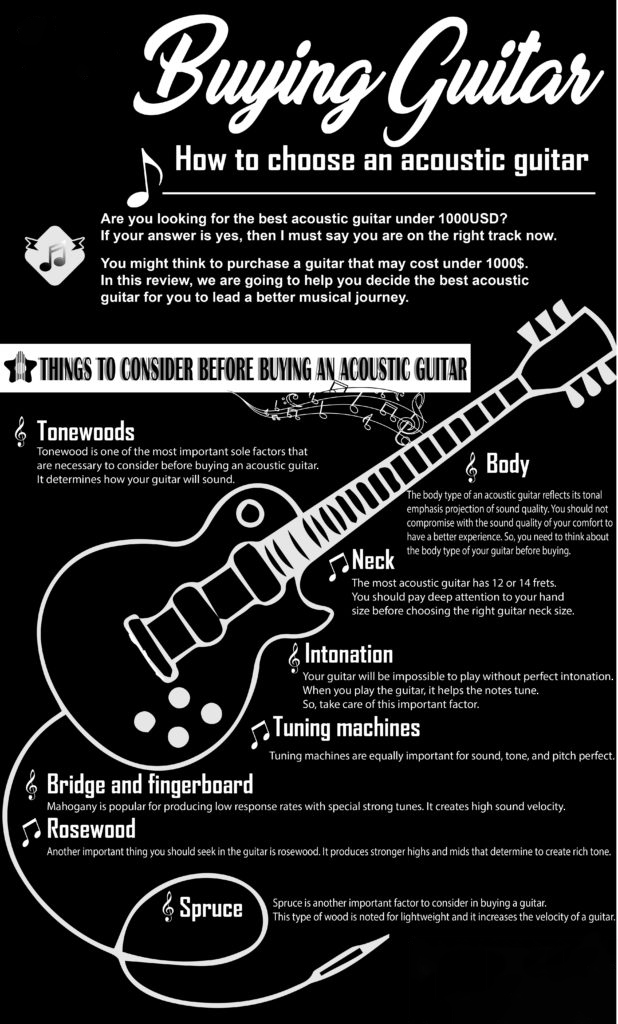 how to choose guitar infographic