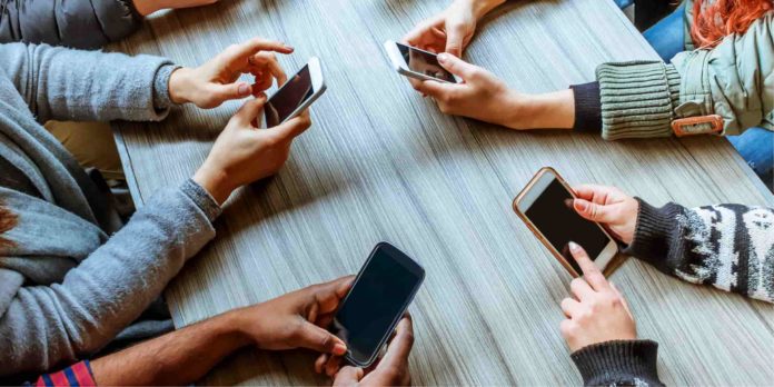 using mobile phones