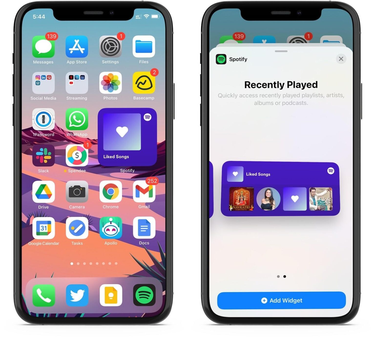 can iphone 7 have widgets