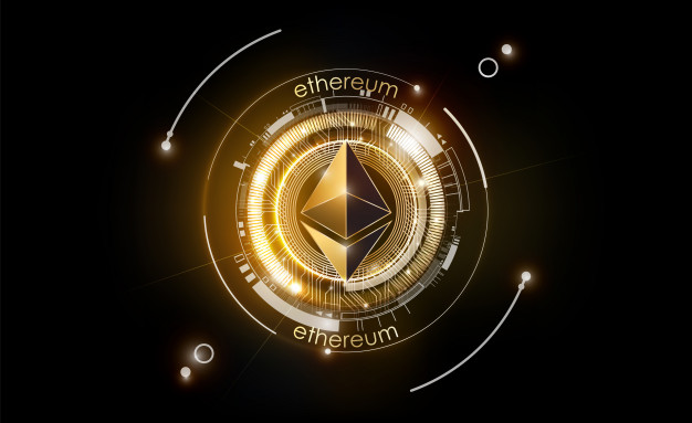 ethereum-digital-currency-futuristic-digital-money-gold-technology-worldwide-network-concept