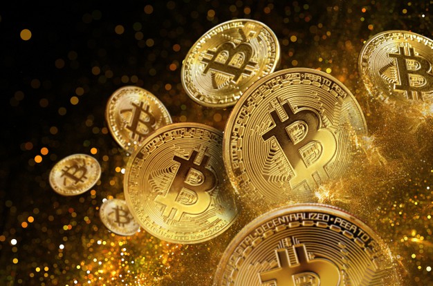 bitcoin-is-new-concept-virtual-money-graphics-digital-background-coins-with-image-letter
