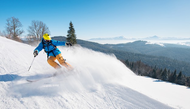 skiing