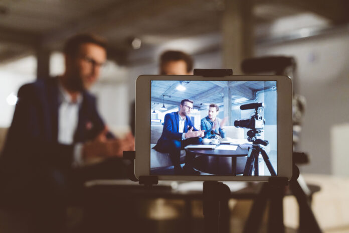 Behind the scenes of a business vlog