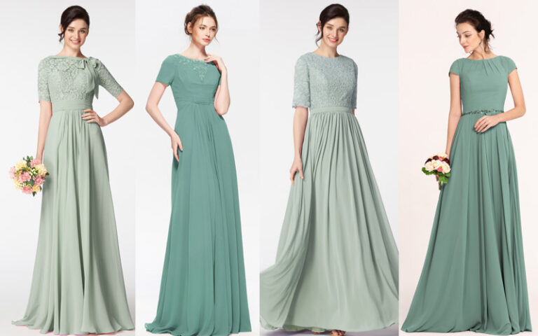 Where Can One Find Modest Eucalyptus Bridesmaid Dresses?