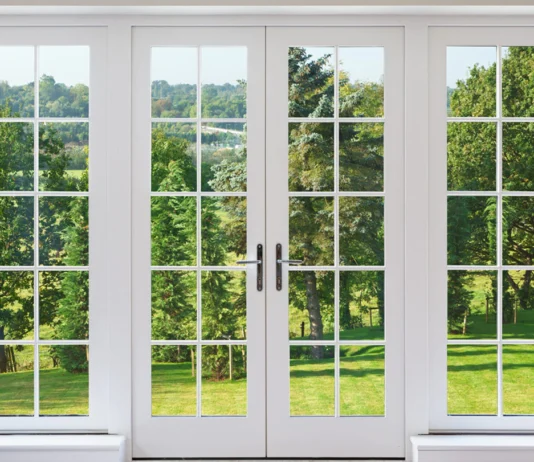door and windows made out of wood