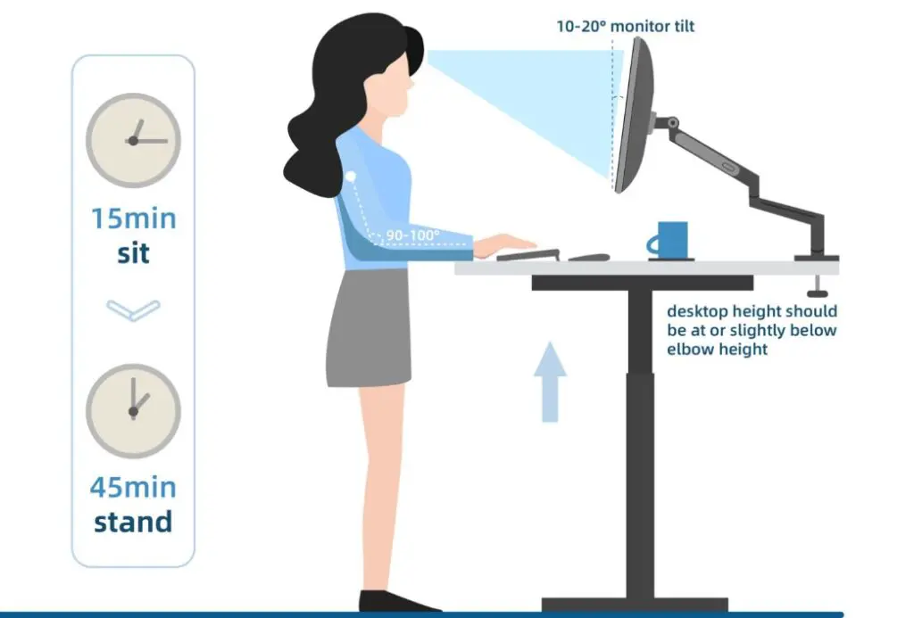 Monitor Height Standing Desk