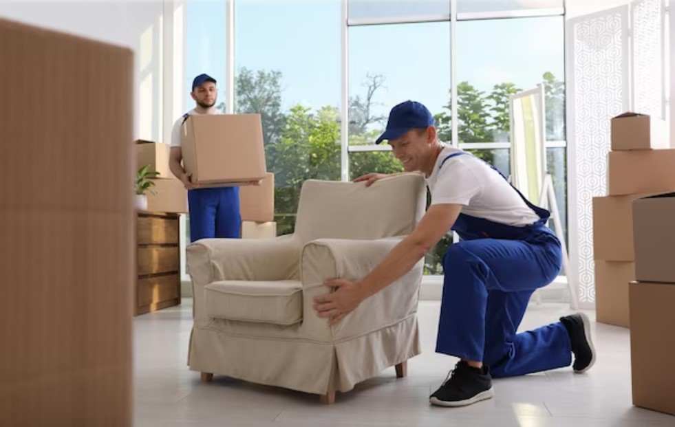 workers from moving company